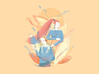 love music design illustration music warm