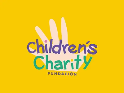 Logotype Children´s Charity branding design foundation illustration logo typography