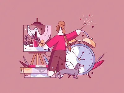 Chapter 2. Modi article blog character design cute design designer flat hiwow illustration painting vector