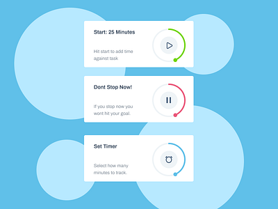 Pomodoro Timer app chart graph pie pomodoro productivity stats task manager time
