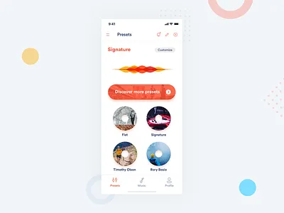 Music App design app design flat ios minimal ui ux