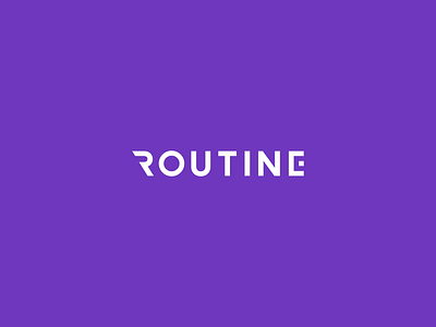 Routine brand identity branding identity logo logo design logoinspiration logotype symbol type typography