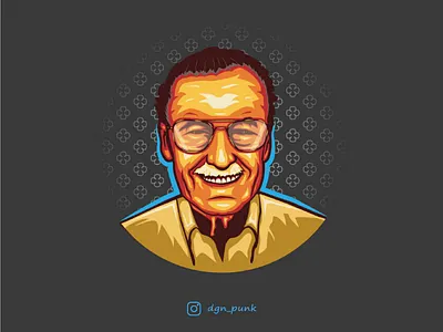 The great StanLee badge branding character design gaming identity illustration logo logotype mark mascot vector