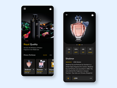 Perfume App Design android app aplication app app design design figma perfume perfume app perfume app design perfumes ui uiux user interface ux