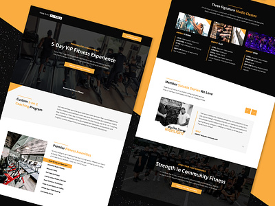 Fitness Landing Page advertising branding campaign digital design fitness fitness coaching free trial gym landing page open gym personal training ppc marketing ui ux