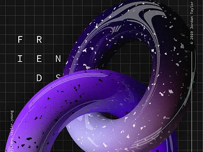 136 / 365 Poster Challenge 365 365 challenge 3d adobe illustrator adobe indesign adobe photoshop cinema4d design gradient graphic design minimal poster poster design typography