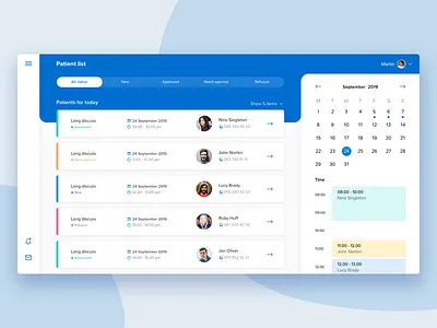 CRM for doctors crm crm dasboard dashboard design doctor flat grid health app health care healthcare hospital medical medical care medical design profile profile saas social ui ui ux ux ux web