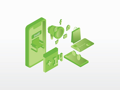 Isometric Affiliate affiliate affiliate marketing icon illustration isometric isometric design