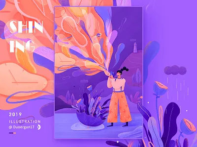 illustrations-About the dream of time dream illustrations paint plant time