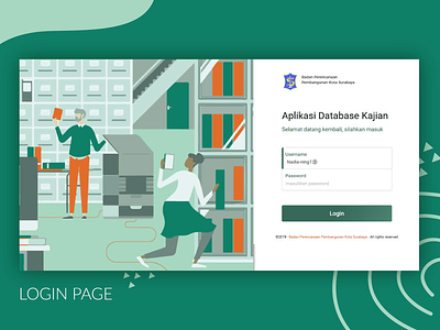 Login Page 2019 adobe illustrator bappeko bootstrap 4 green ui html html css humaaans layout login design loginpage sparkling surabaya surabaya teal ui ui web web design