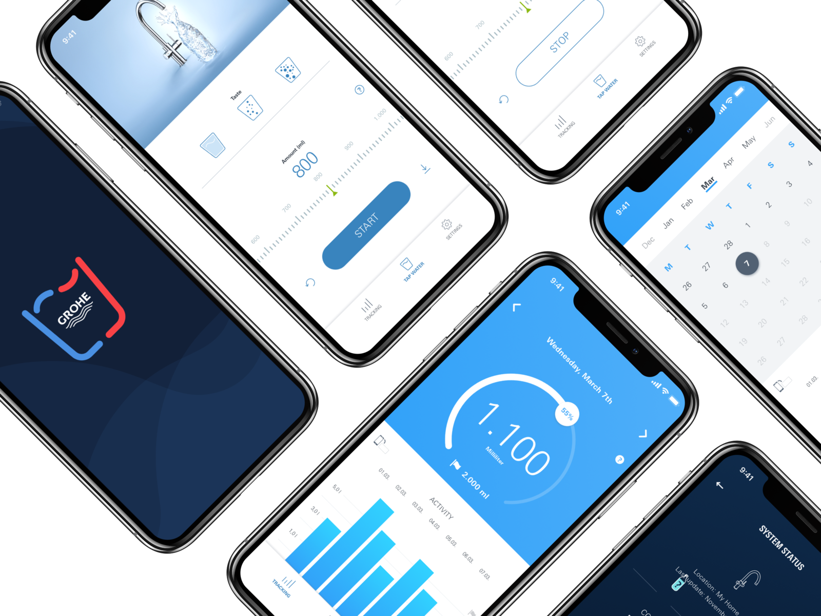 Example of Phone Mockup Blue Mood
