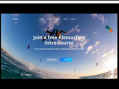 DailyUI 3/100 - Landing Page animation dail dailyui design ui