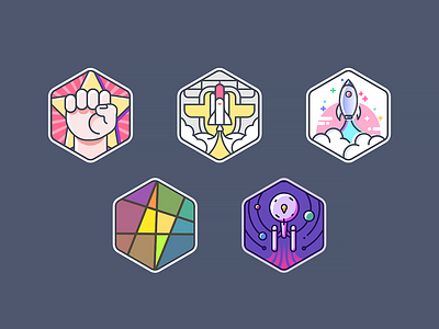 Icons about power icon illustration medal outline rocket star trek ui ux