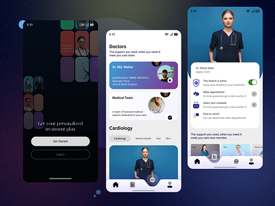 Medical - Mobile app android app app design app interaction appointment dashboard doctor health healthcare healthcare app interface ios medical medical app medicine mobile app mobile app design mobile design mobile ui schedules