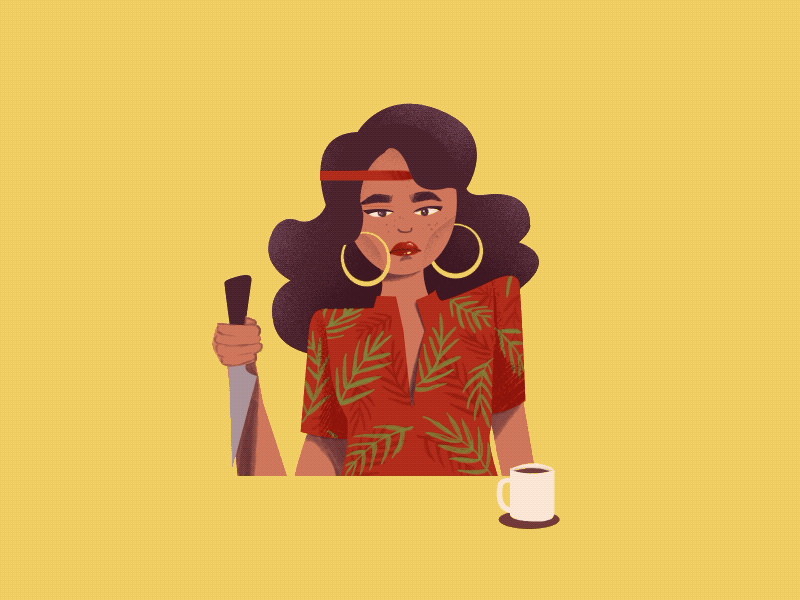 prickly moods aftereffects animate gif illustration motion animation