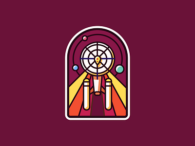 StarTrek badge icon illustration space startrek