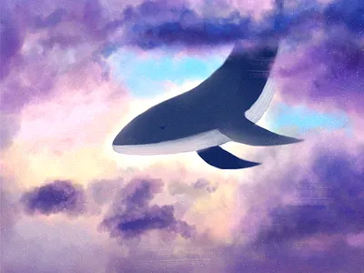 whale amazing cloud cool design drawing photoshop purple sky