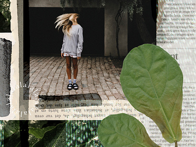 #1 collage collage collage art collageart collages graphic design green leaves minimalism paint photoshop