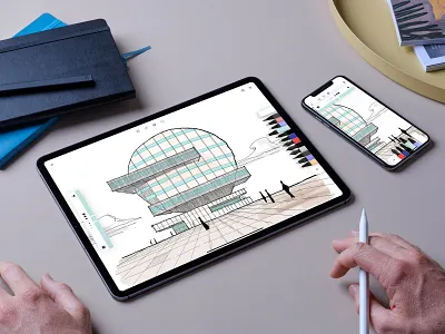 Flow by Moleskine app draw ipad moleskine pencil sketch