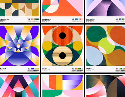 Mixit Project - 20 posters abstract artworks brand branding cards colorful graphic graphic design identity illustration poster