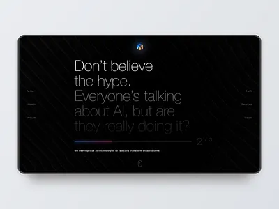 [J.02] Applied AI Services artificial intelligence branding brutal concept design landing page satalia typography ui ux web website