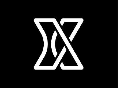 X a glyph a day continuous line design glyph graphic design letterform letterforms typography vector