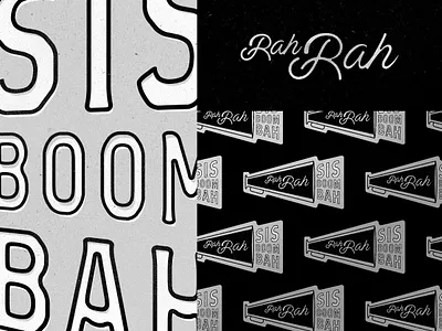 Rah Rah branding cheer collegiate illustration lettering logo oldschool typography varsity vintage