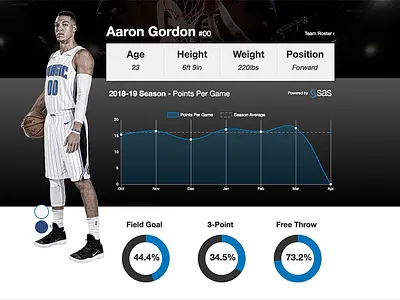 Player Profile basketball player profile ui