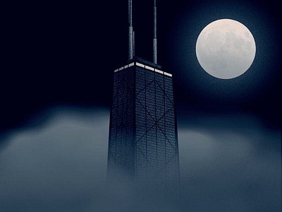The Hancock Building chicago design hancock illustration vector vectorart