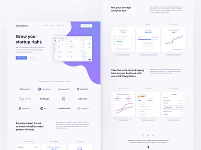 Baremetrics Website Update analytics baremetrics branding growth landing page marketing ui website