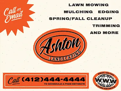Ashton Landscaping - Unused Concept brand identity illustration vector