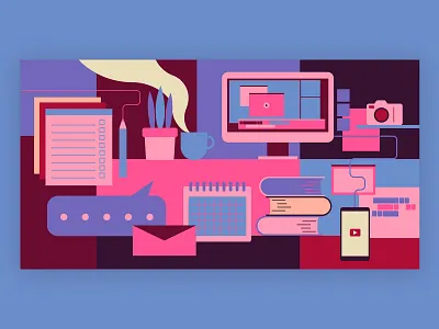 Goal Setting Illustration 01 blog colors design filmmaker illustration illustration art music vector vector art