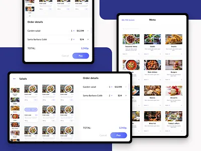 POS Terminal app cart clean design design app flat food interface list menu menu design pay pos system sketch terminal ui user ux