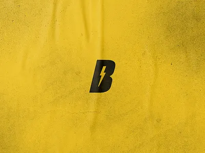 Barz Electric Mark b bolt calgary edmonton electric logo monogram submark texture yellow