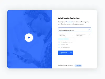 Register Overlay Concept HR form overlay register register form sign up ui ux web