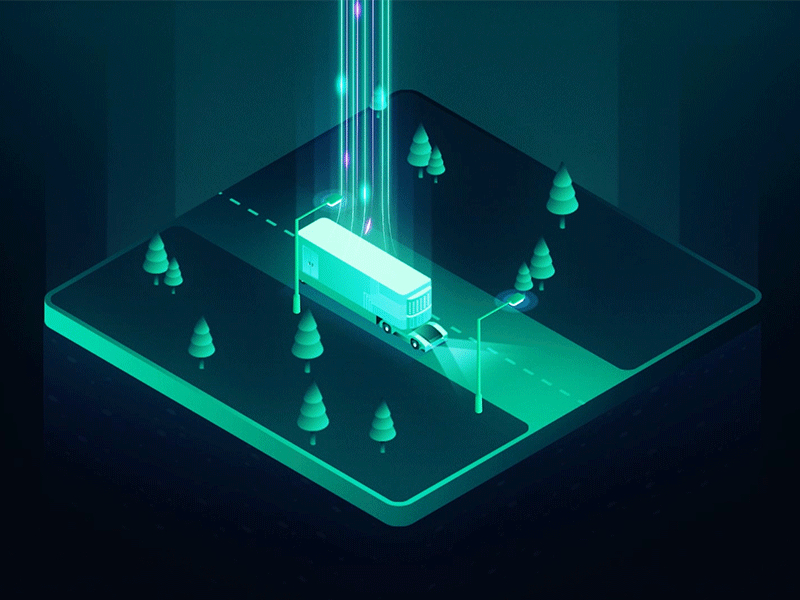 Selfdriving Truck big data data e mobility electric car electric truck internet of things iot iota logistics mobility motion design motorway road selfdriving street supply chain tracking traffic truck volvo