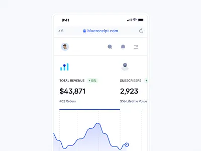 Mobile - Dashboard app blue chart clean dashboard design design system icons mobile mobile app mobile app dashboard mobile dashboard mobile responsive product responsive ui ux