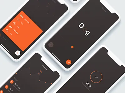 Keming App action action sheet app clean design game graph ios listing mobile mobile app product screen settings simple typo typography ui ux