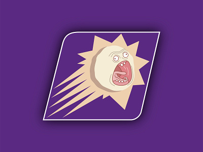 Phoenix Screaming Suns basketball logo nba parody phoenix rick and morty sports suns