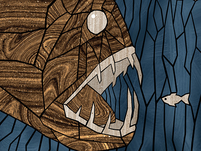 Fangtooth deep deep blue deep sea fangtooth fish illustration illustration art ocean ocean life sea sealife ugly