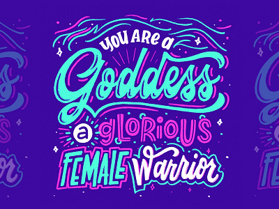 Pawnee Goddess handlettering illustration leslie knope lettering parks and rec script typography