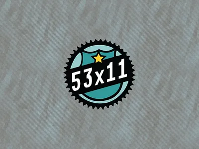 53x11 Logo apparel design illustration logo
