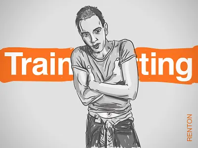 Renton (20 minute sketch) art choose life illustration renton sketching trainspotting vector vector art