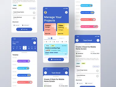 Planner - Task Management App clean design kanban management notion organize planner project management task task management team todo tracking ui ui design