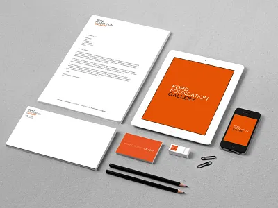 Ford Foundation Gallery branding design logo typography