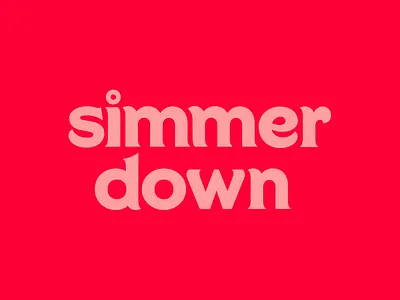 Simmer Down Logo cook cooking degress design how to logo mark type typography