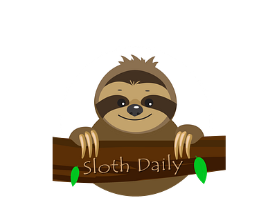 Sloth Daily Logo branding design icon illustration logo vector