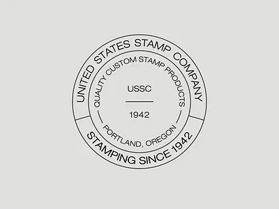 United States Stamp Company Logo branding branding identity business card circle logo design identity logo logo design logo mark startup typography