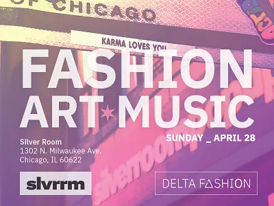 Fashion Week event flier chicago fashion flier print design silverroom