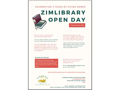 Poster ZimLibrary graphic design poster